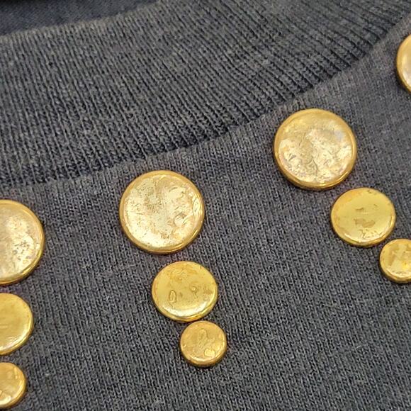 Vintage Native-American Studded Shirt Womens XL 23x25 Black - Picture 12 of 14